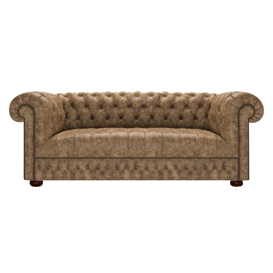 Cromwell 3-istuttava Chesterfield sohva Etna Camel