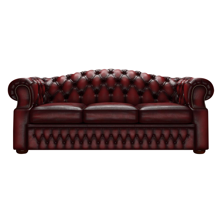Lawrence 3-Sitzer Chesterfield Sofa Antique Red