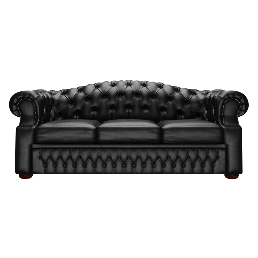 Lawrence 3-Sitzer Chesterfield Sofa Birch Black