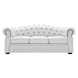 Lawrence 3-Sitzer Chesterfield Sofa Birch White