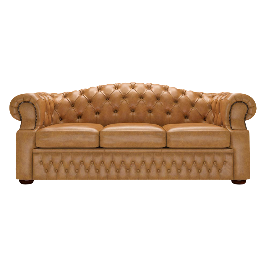 Lawrence 3-Sitzer Chesterfield Sofa Old English Buckskin