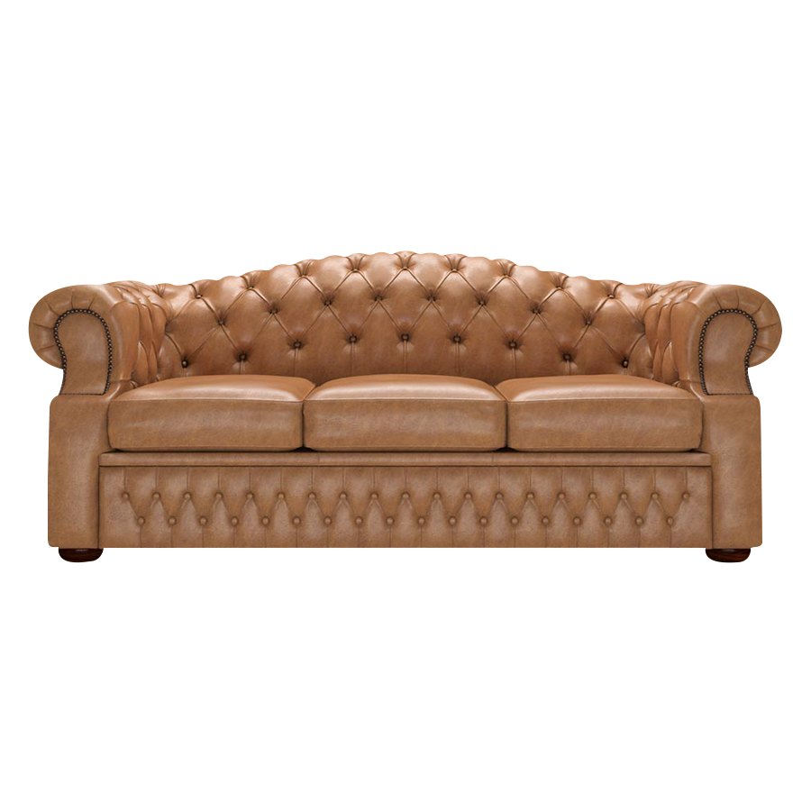 Lawrence 3-Sitzer Chesterfield Sofa Old English Tan