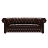Linwood 3-Seater Chesterfield Sofa Antique Brown
