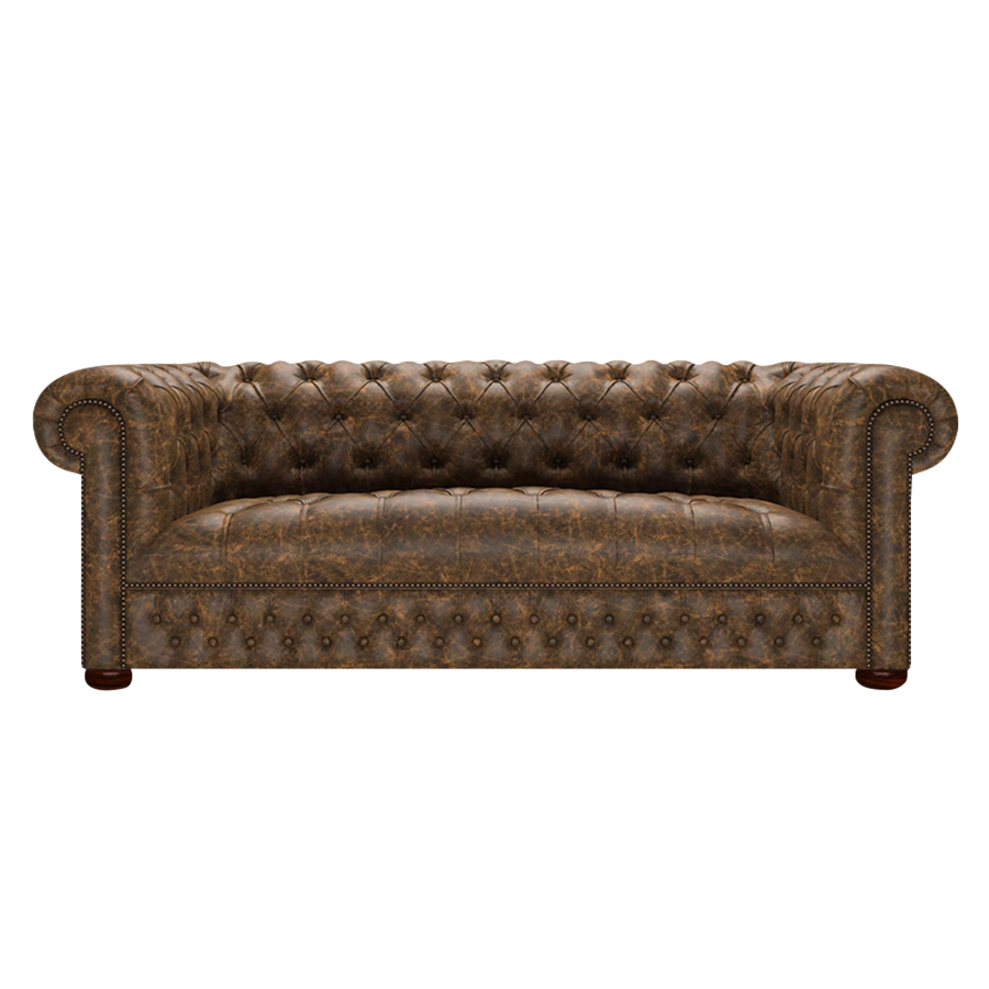 Linwood 3-Seater Chesterfield Sofa Etna Brandy