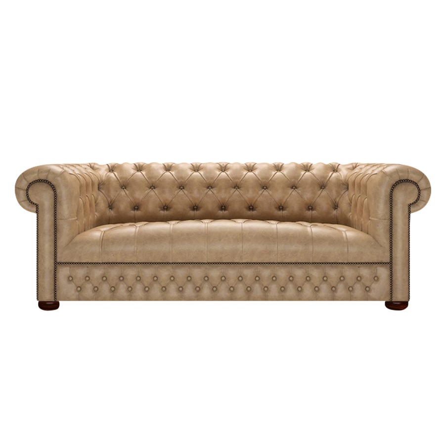 Linwood 3-Seater Chesterfield Sofa Old English Parchment