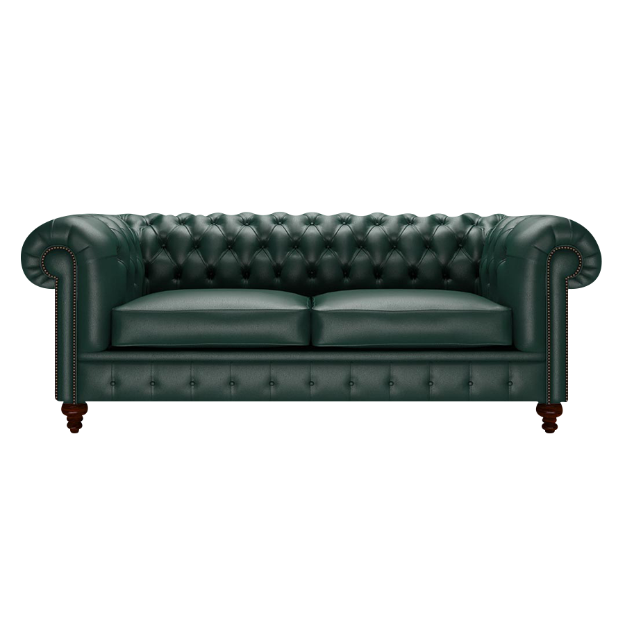 Raleigh 3-Sitzer Chesterfield Sofa Birch Forest Green