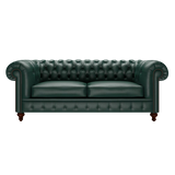 Raleigh 3-Sitzer Chesterfield Sofa Birch Forest Green