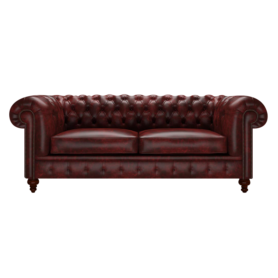 Raleigh 3-Sitzer Chesterfield Sofa Etna Red