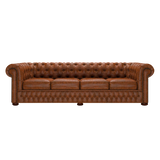 Classic 4-Sitzer Chesterfield Sofa Tudor Chestnut