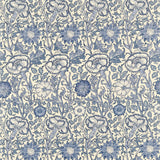 Morris and Co Pink & Rose Vellum Indigo -kangas