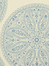 Sanderson Behang Paisley Circles Blue
