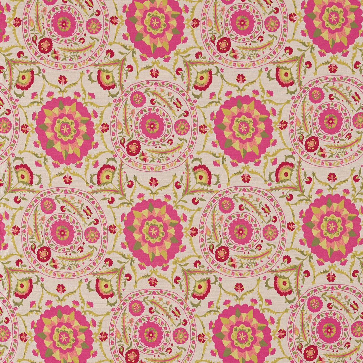 Sanderson Fabric Anthos Cerise Lime