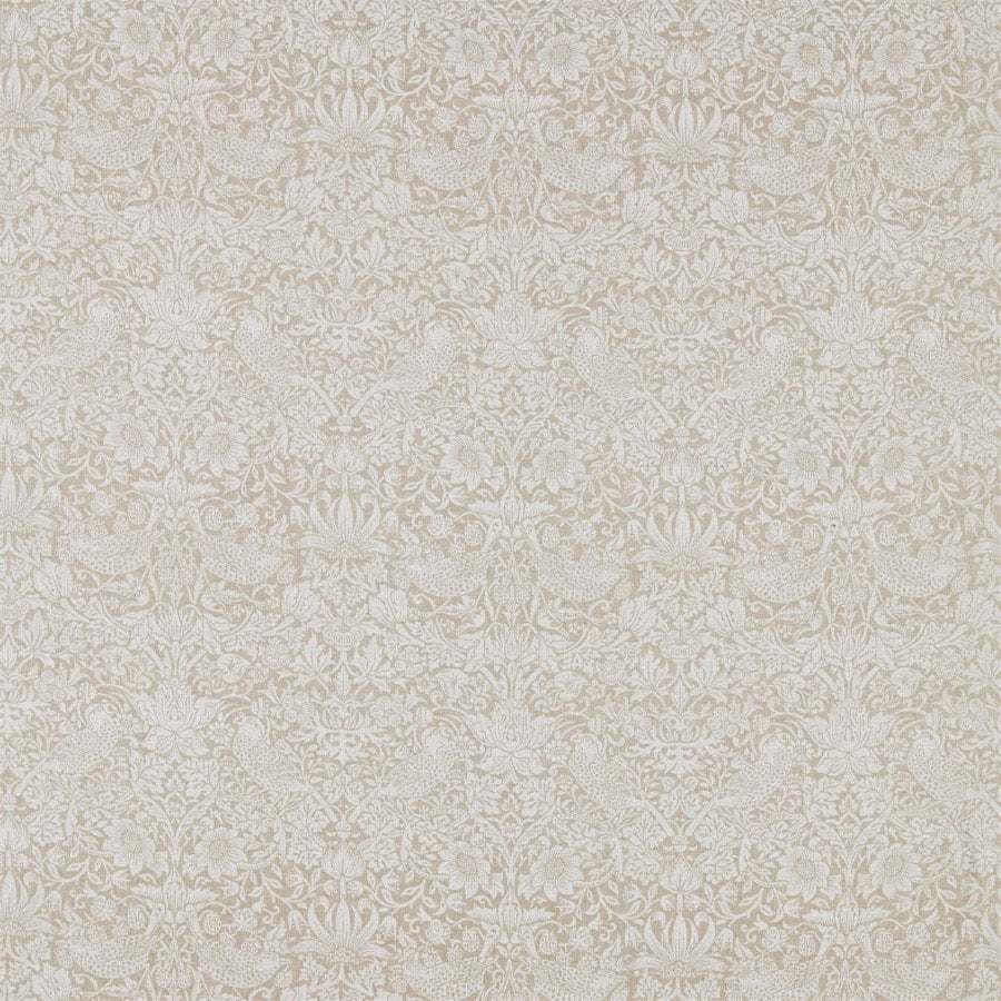 Morris and Co Tyg Pure Strawberry Thief Flax
