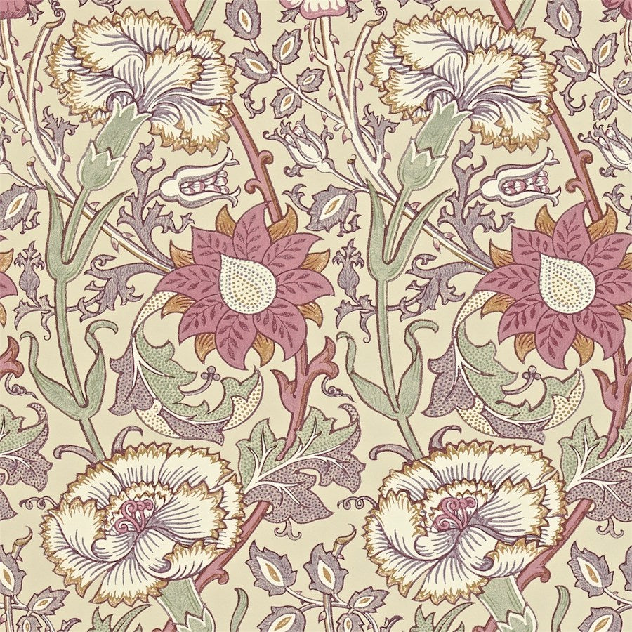 Pink & Rose Tapet — Morris & Co