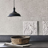 Morris and Co Wallpaper Pure Poppy Ecru Stone