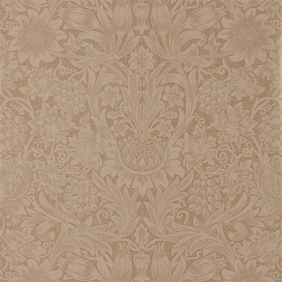 Morris and Co Tapete Pure Sunflower Copper Russet