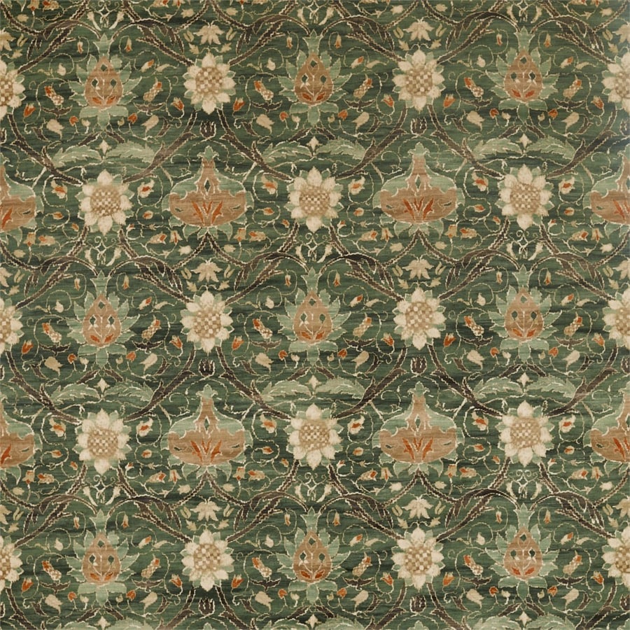 Morris and Co Fabric Montreal Velvet Forest Teal