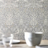 Morris and Co Pure Dove & Rose White Clover -tapetti