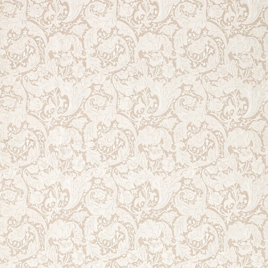 Morris and Co Tyg Pure Bachelors Button Embroidery Flax