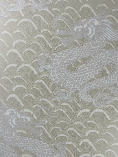 Osborne and Little Tapete Celestial Dragon Metallic Gold
