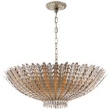 Hampton Large Chandelier in Burnished Silver Leaf