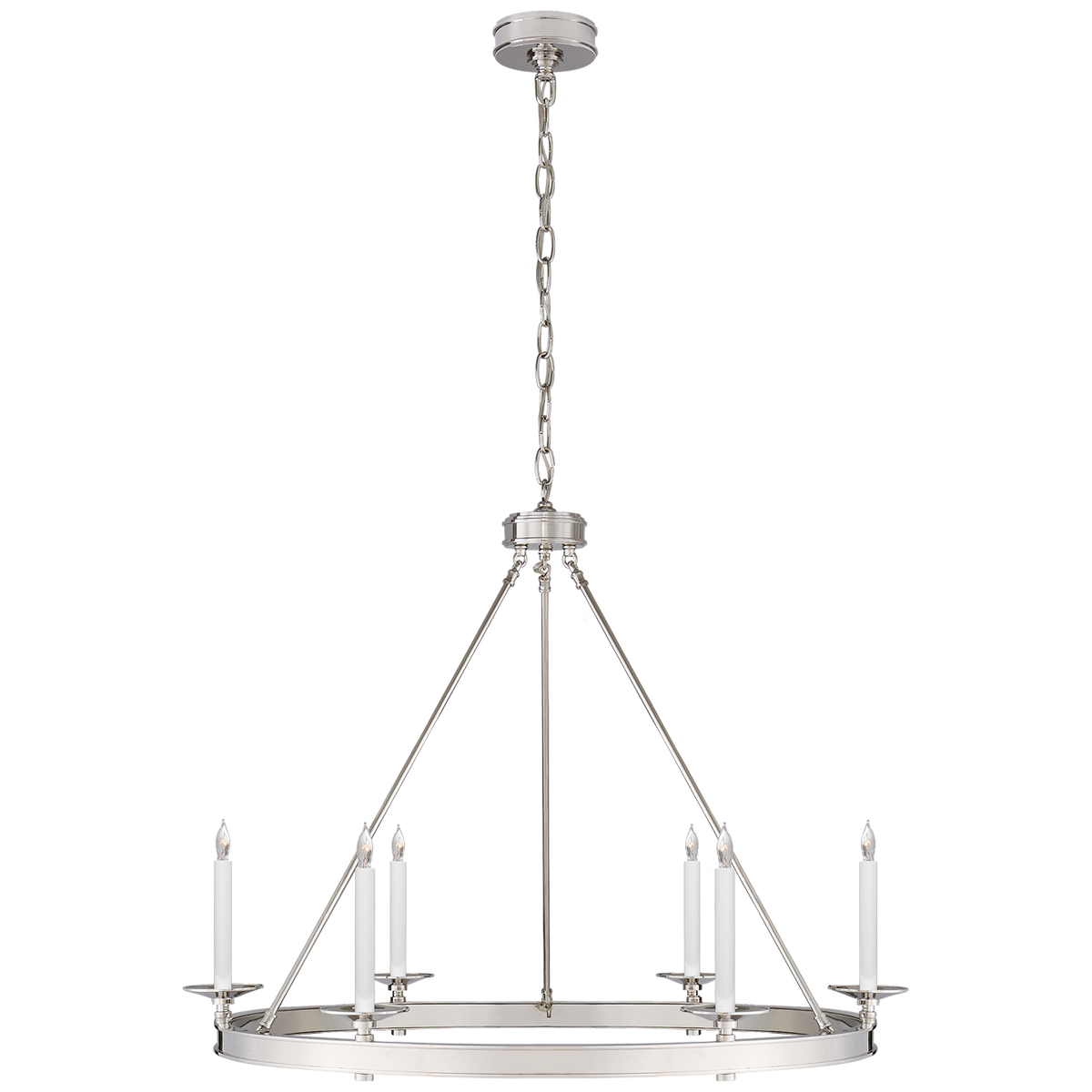 Launceton Ring Chandelier in Polished Nickel