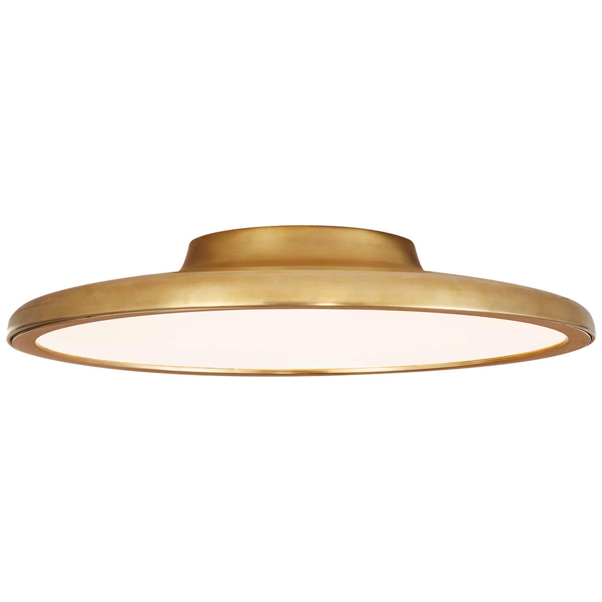 Dot 16" Flush Mount in Natural Brass