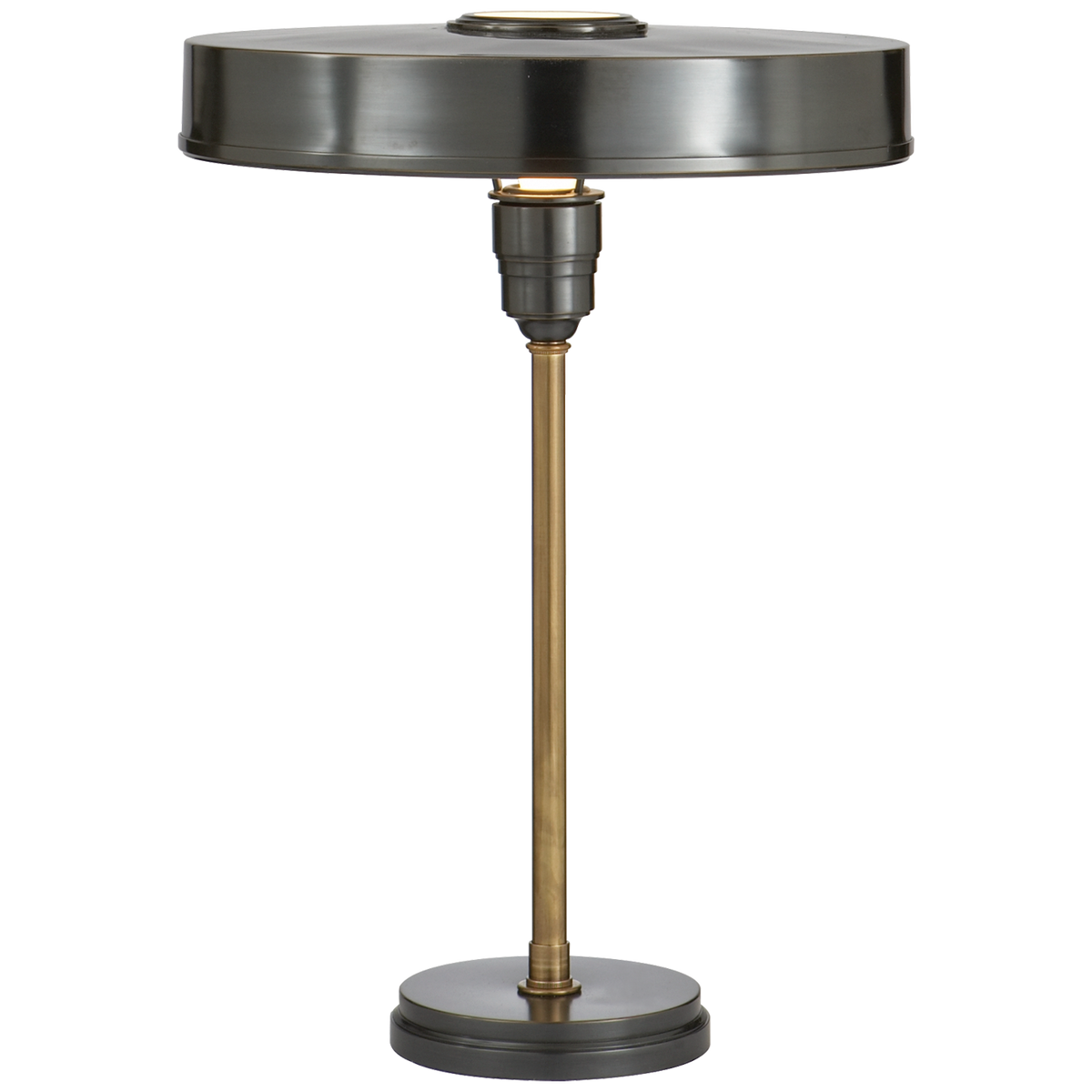 Carlo Table Lamp in Bronze and Hand-Rubbed Antique Brass