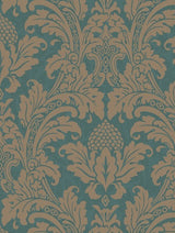 Cole and Son Behang Blake Teal & Silver