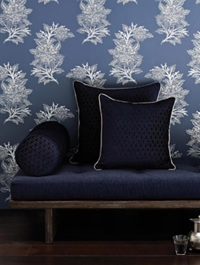 Osborne and Little Wallpaper Ajouré Seawater Silver